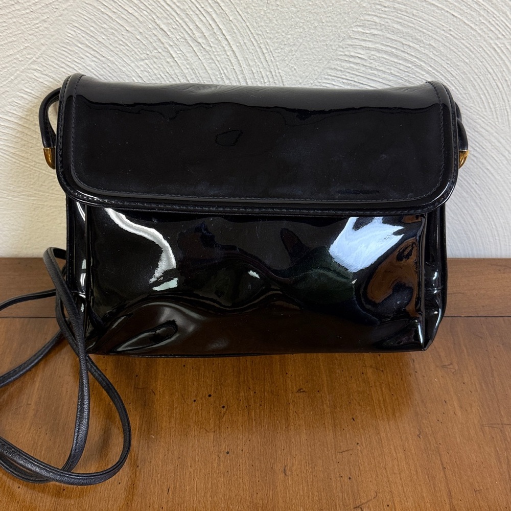 Vintage Ganson Black Patent Purse